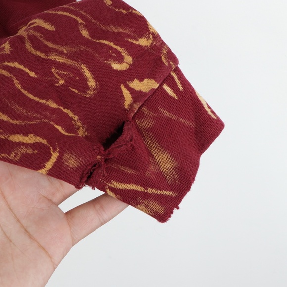 Vintage 90s Nike Mini Swoosh Flames Sweatshirt Red - Picture 9 of 12